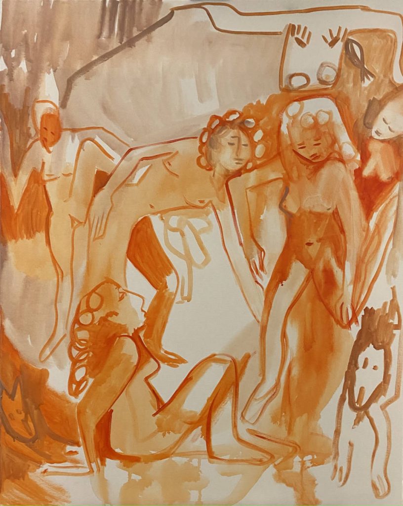 Simone Münkel, oil on canvas, 2023, 100 x 80 cm