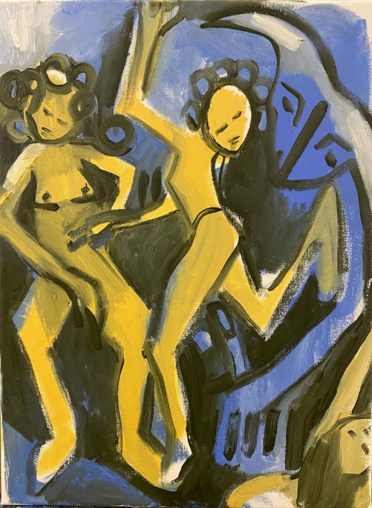 Simone Münkel, oil on canvas, 2024, 40 x 30 cm